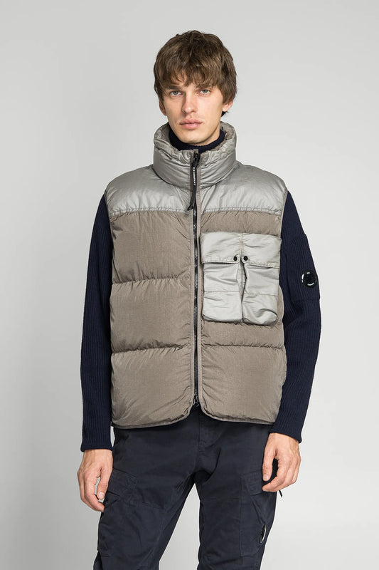 Fuming OUTERWEAR VEST IN ECO CHROME-E MIXED